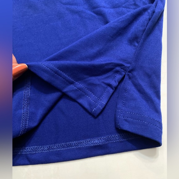 Sunyaa Womens Pants Cropped Elastic Waist size L, Royal Blue - Picture 7 of 11